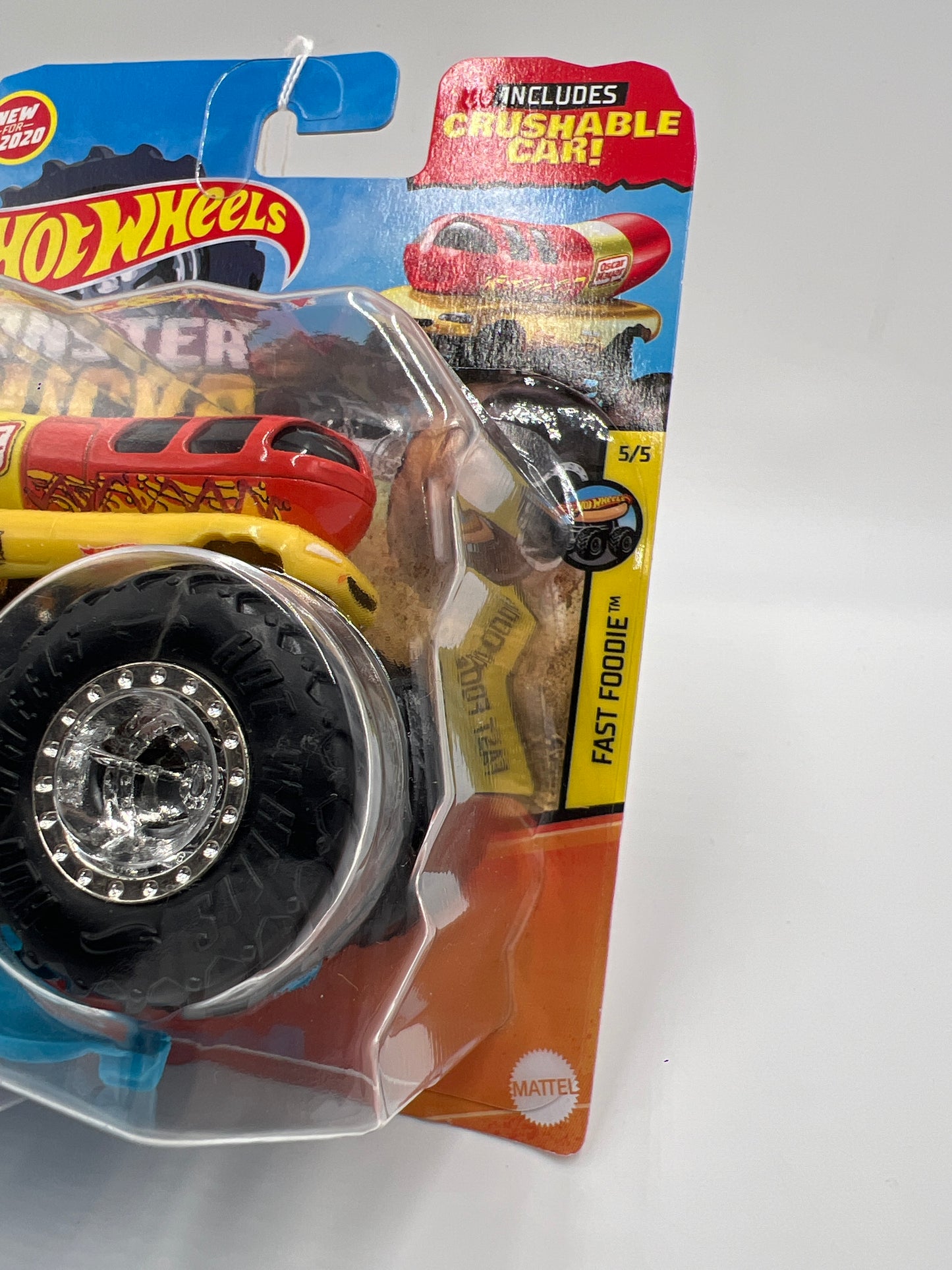 2020 Hot Wheels Monster Trucks Fast Foodie #42 Oscar Mayer Weinermobile 124B