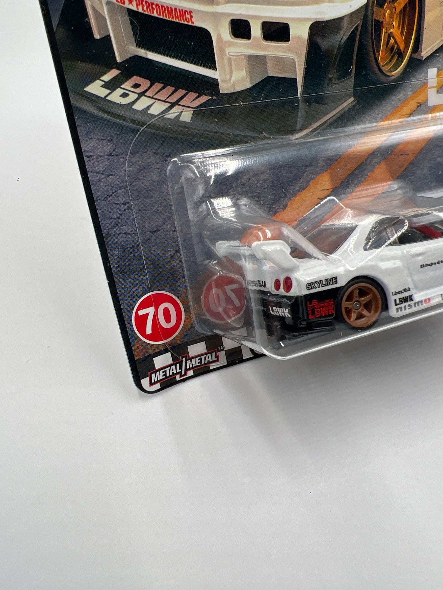 Hot Wheels Boulevard #70 LB-ER34 Super Silhouette Nissan Skyline White W/Protector (2)