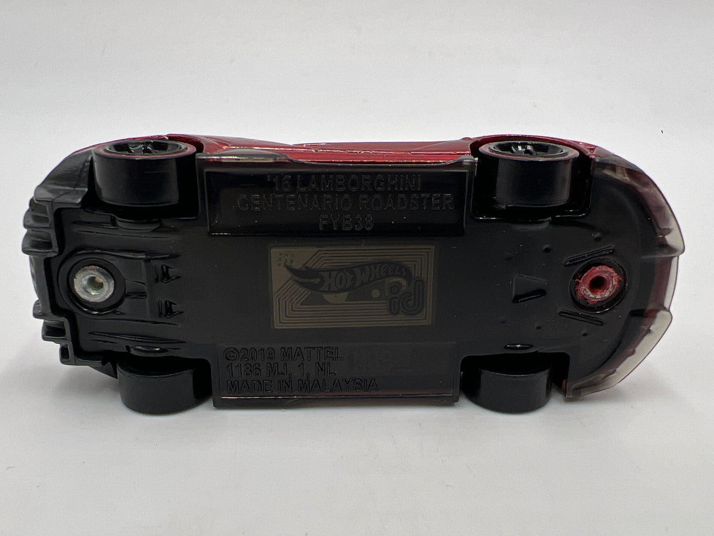 Hot Wheels iD Nightburnerz Series 2 #4 16 Lamborghini Centenario Roadster Red