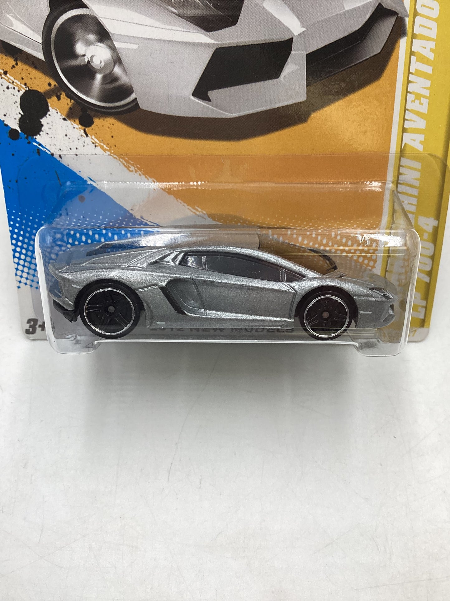 2012 Hot Wheels #012 Lamborghini Aventador LP 700-4 Silver