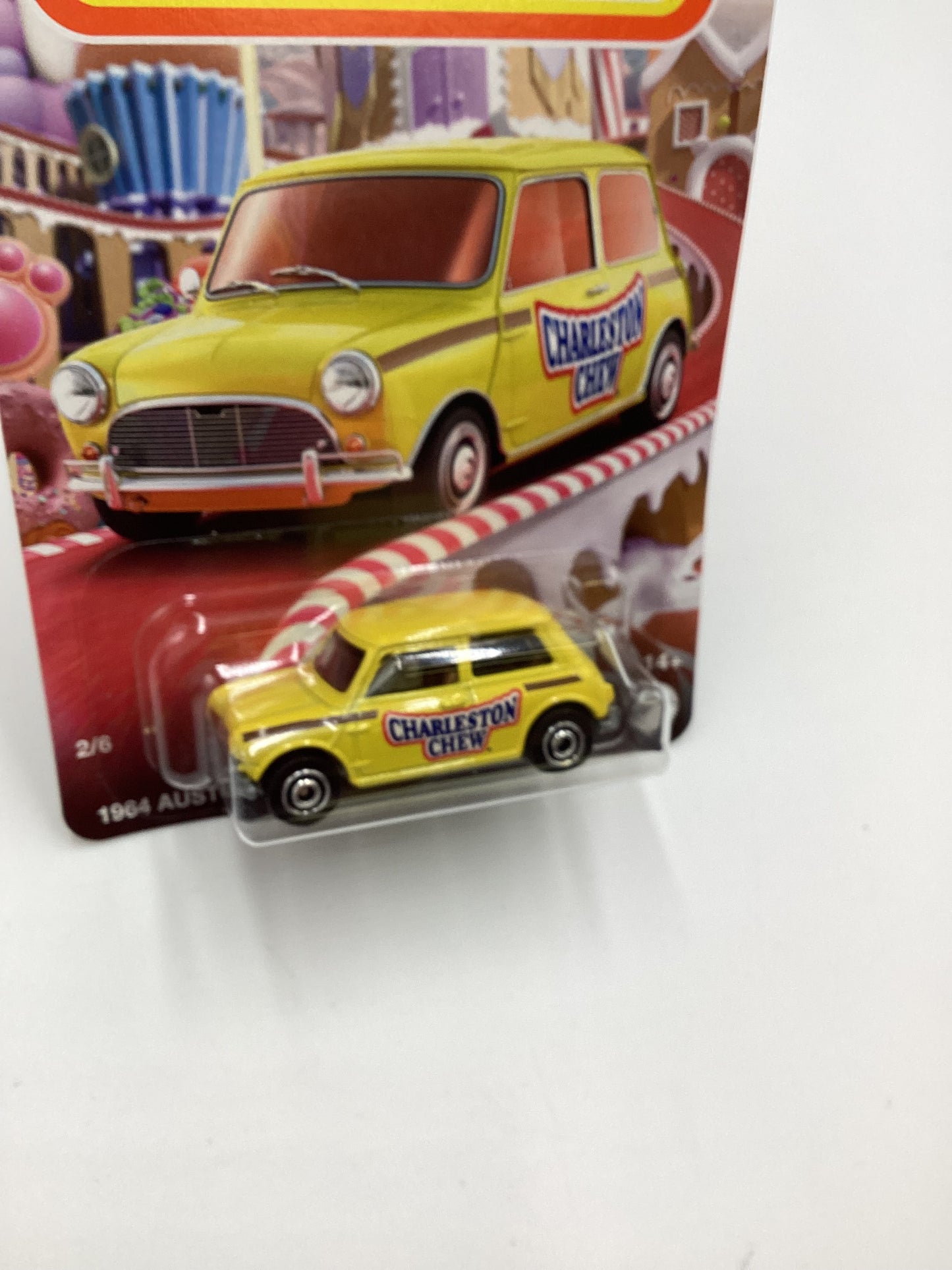 2024 Matchbox Candy Series Charleston Chew#2 1964 Austin Mini Cooper Yellow 164G