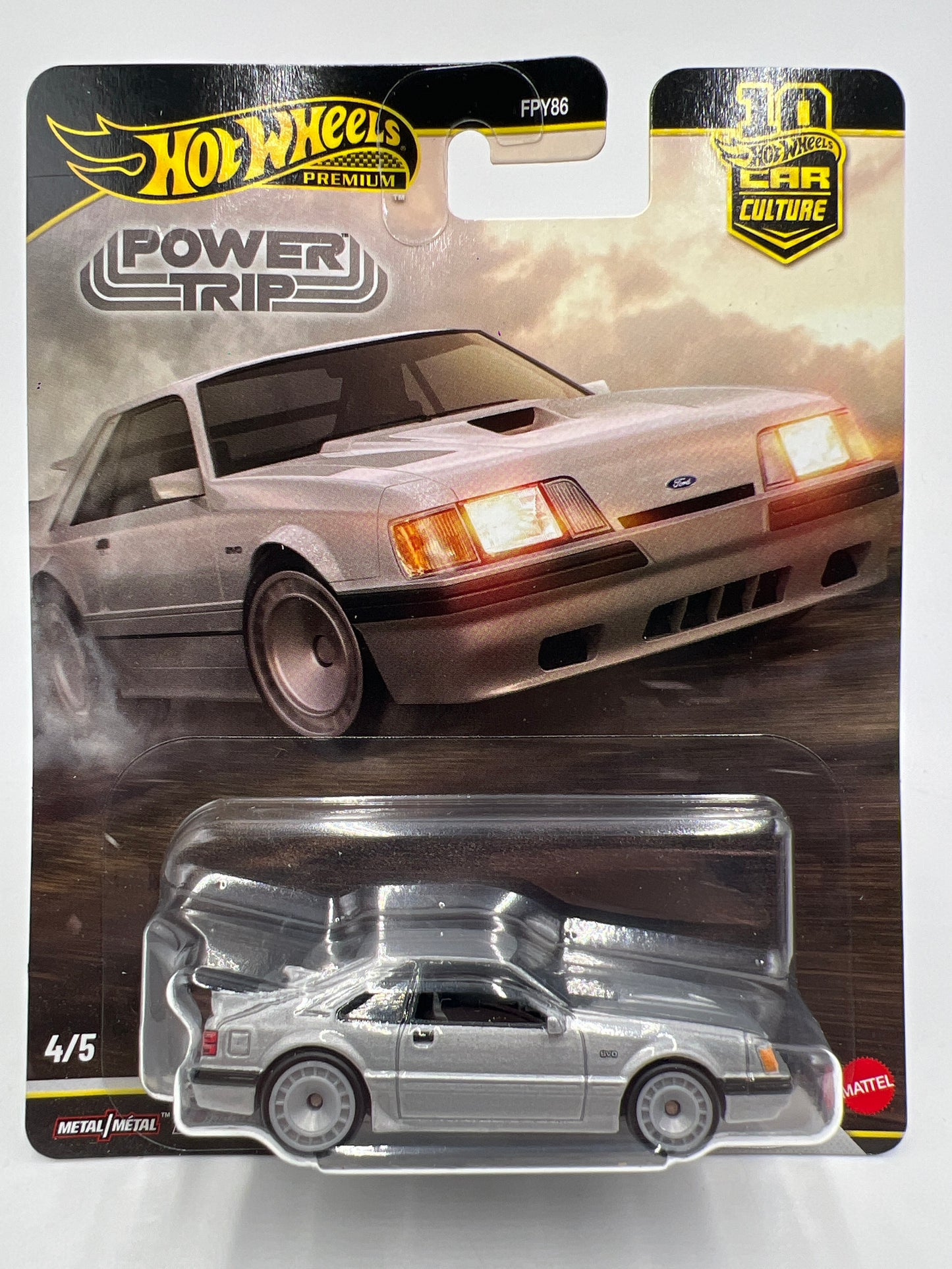 2026 Hot Wheels Premium Power Trip #4 84 Mustang SVO Silver