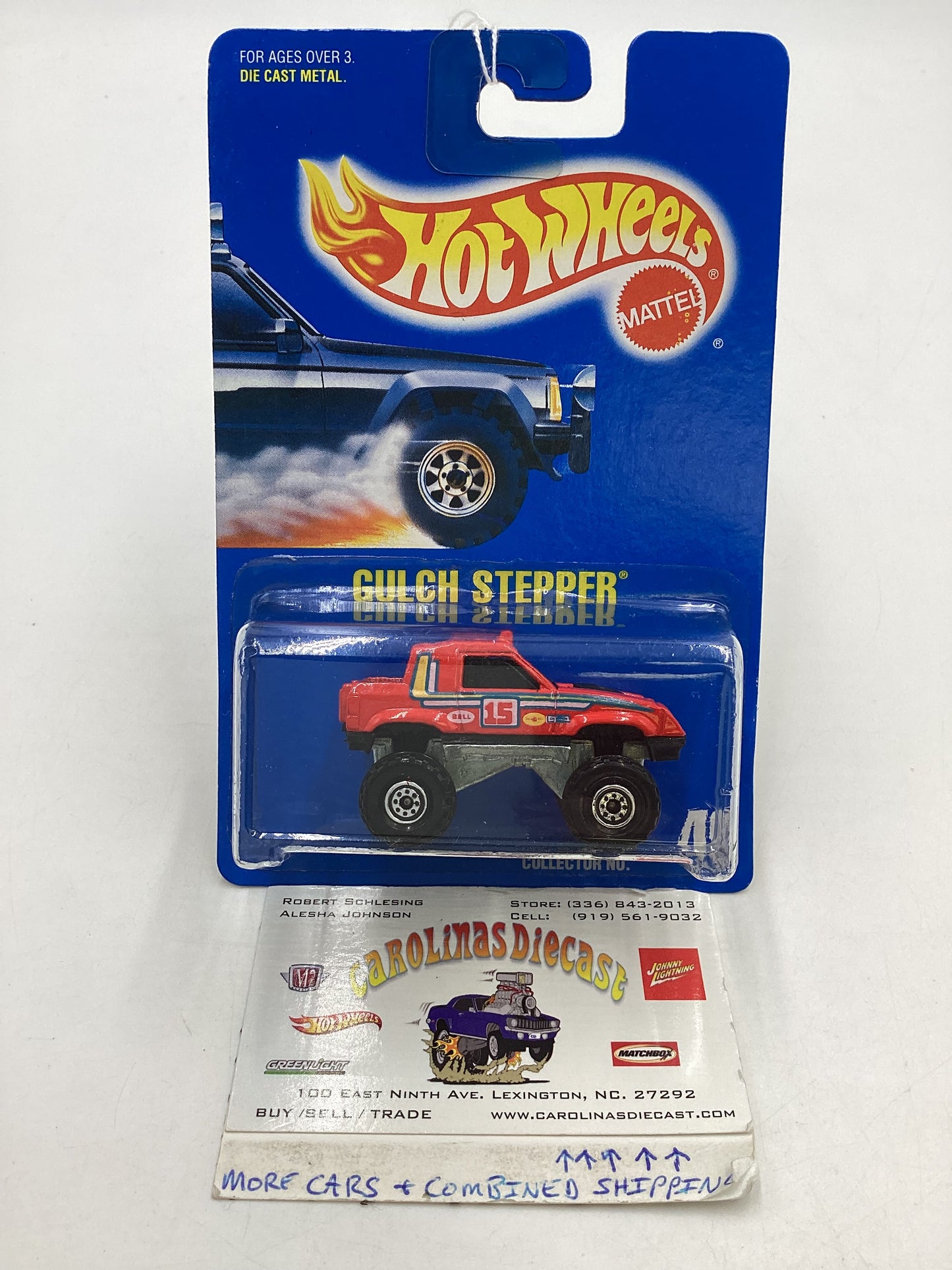 Hot Wheels Blue Card Collector No. 49 Gulch Stepper Red CT Wheels 239D