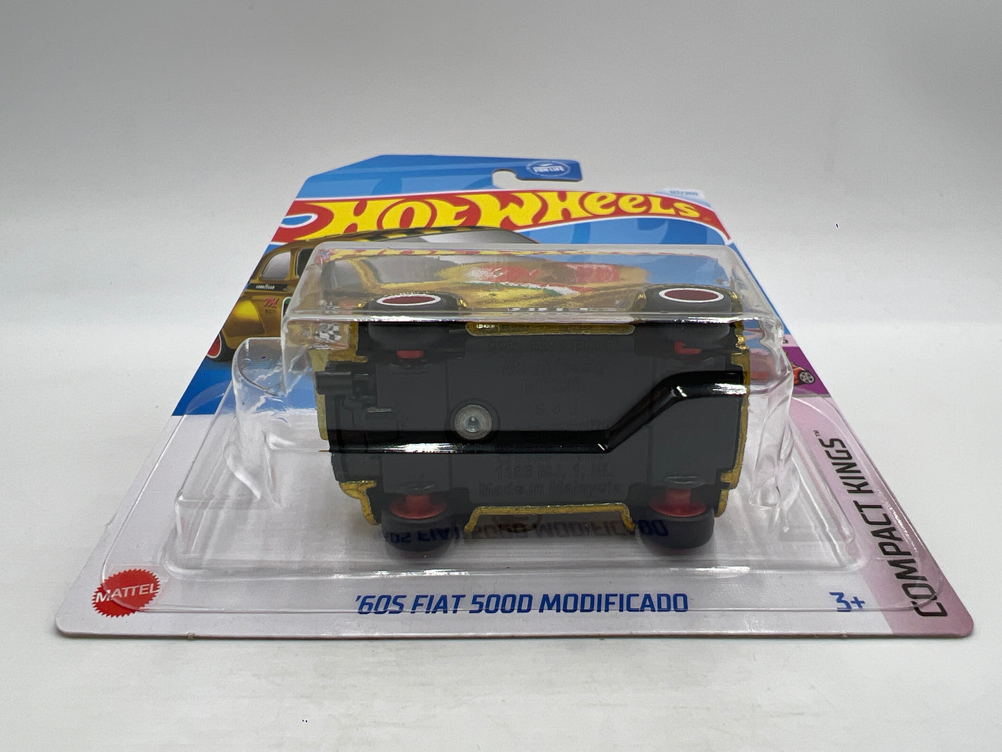 2024 Hot Wheels Super Treasure Hunt #117 60s Fiat 500D Modificado Gold W/Protector