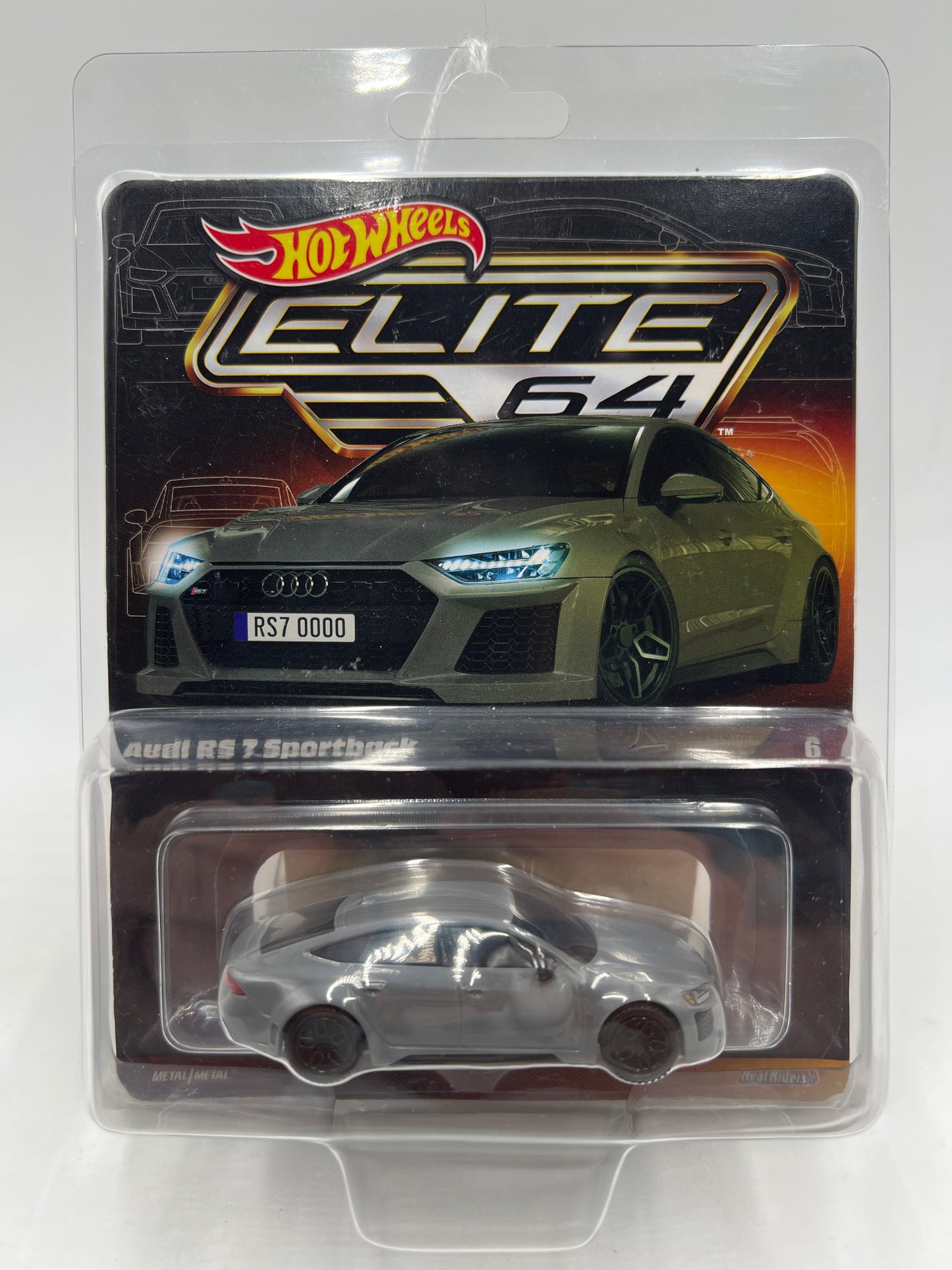 Hot Wheels RLC Elite 64 #6 Audi RS 7 Sportback Gray W/Protector