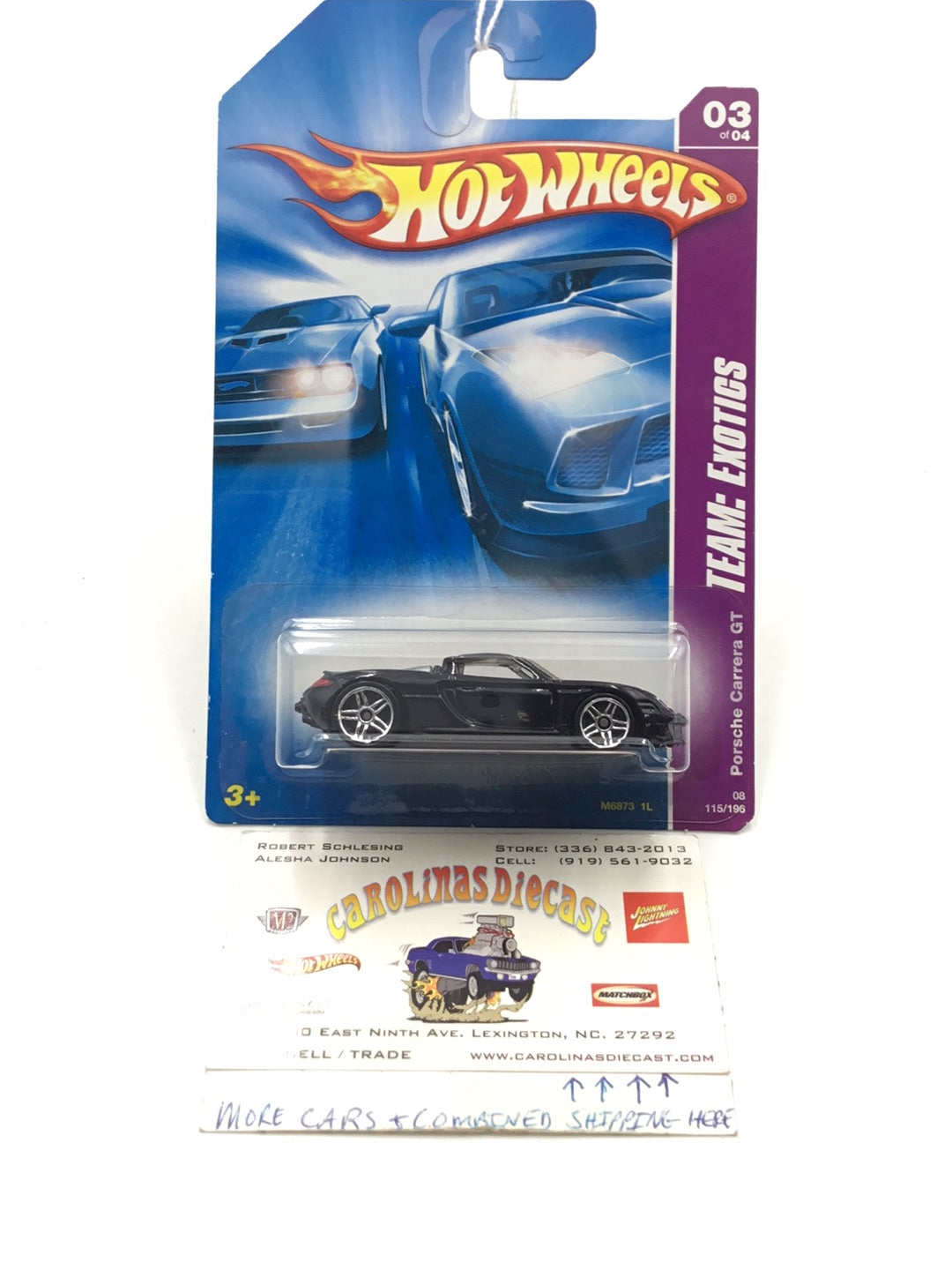 2008 Hot wheels #115 Porsche Carrera GT PP1