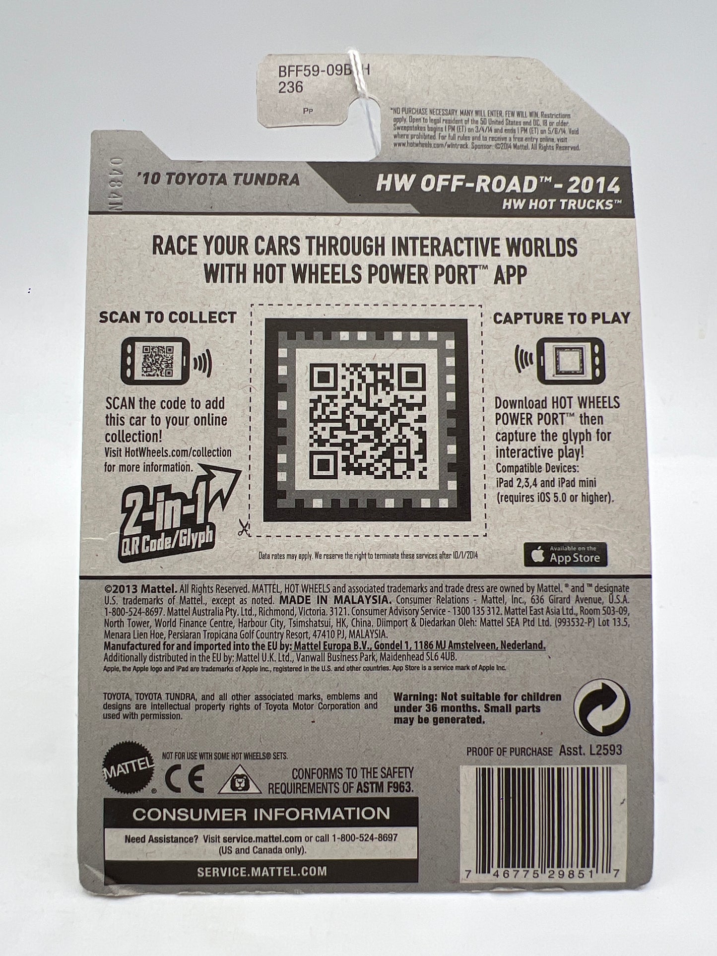 2014 Hot Wheels Off-Road #131 10 Toyota Tundra Silver 94C