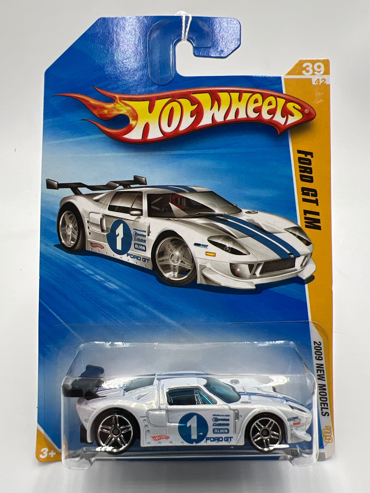 2009 Hot Wheels New Models #39 Ford GT LM White 30E