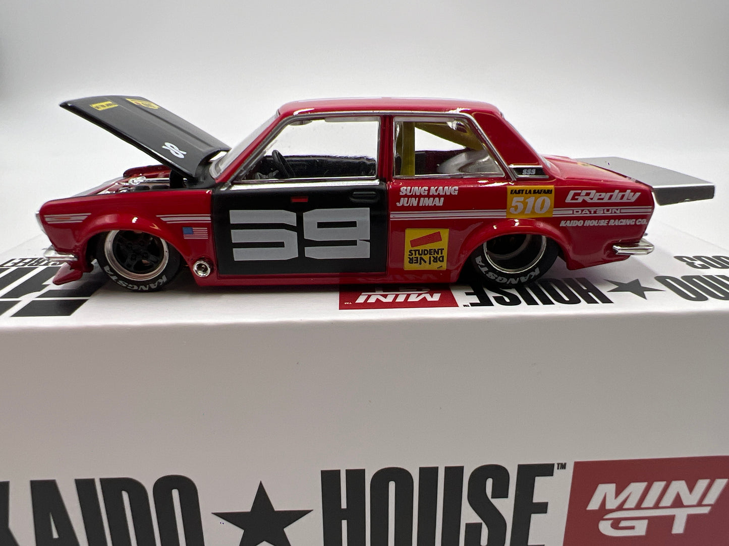 Mini GT Kaido House #003 Datsun 510 Pro Street SK510 Red