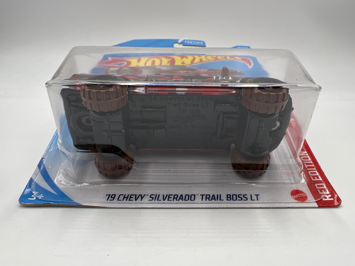 2021 Hot Wheels Target Exclusive Red Edition #80 19 Chevy Silverado Trail Boss LT Red 148B