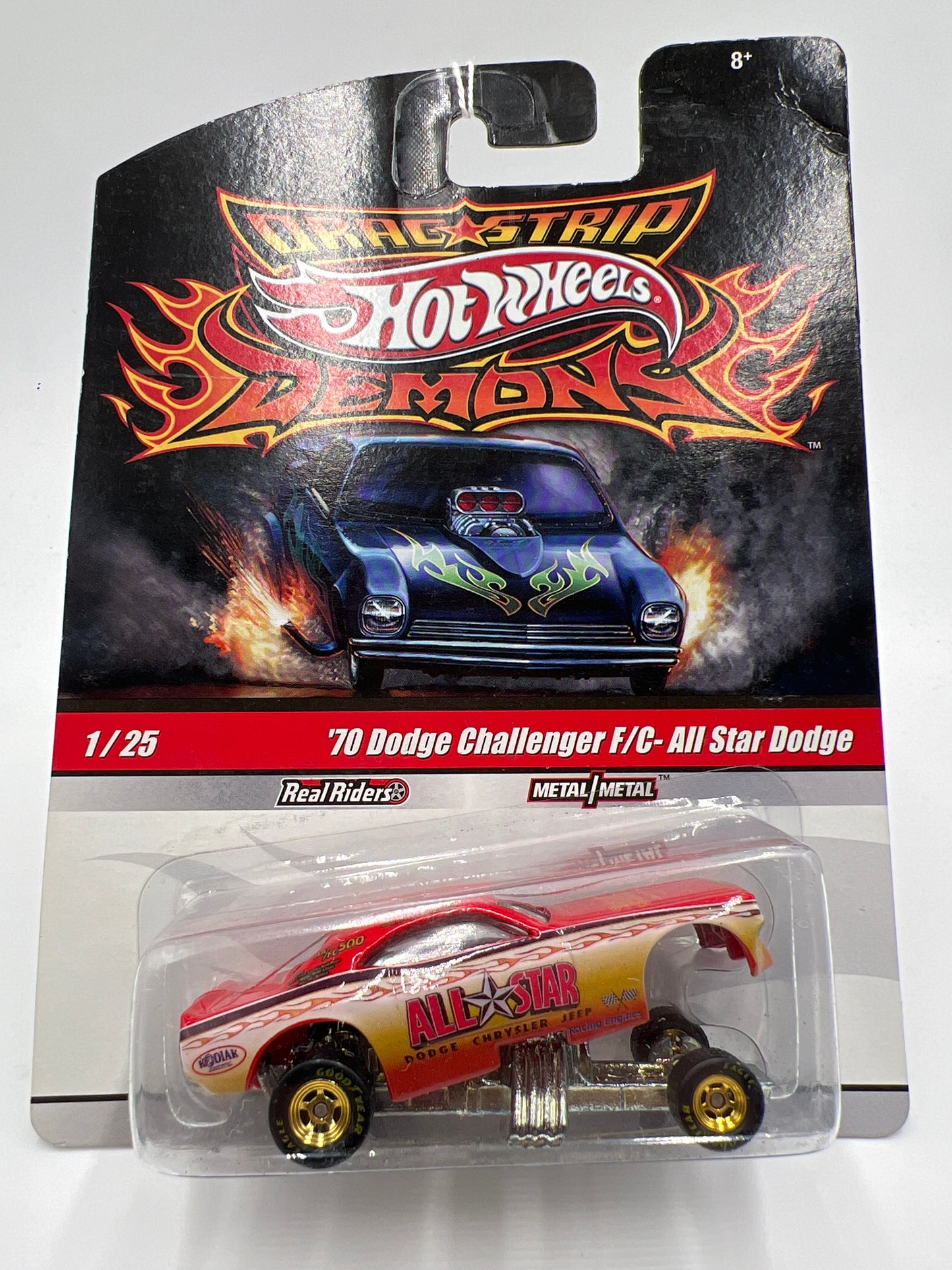 Hot Wheels Premium Drag Strip Demons #1 70 Dodge Challenger F/C All Star Dodge SR
