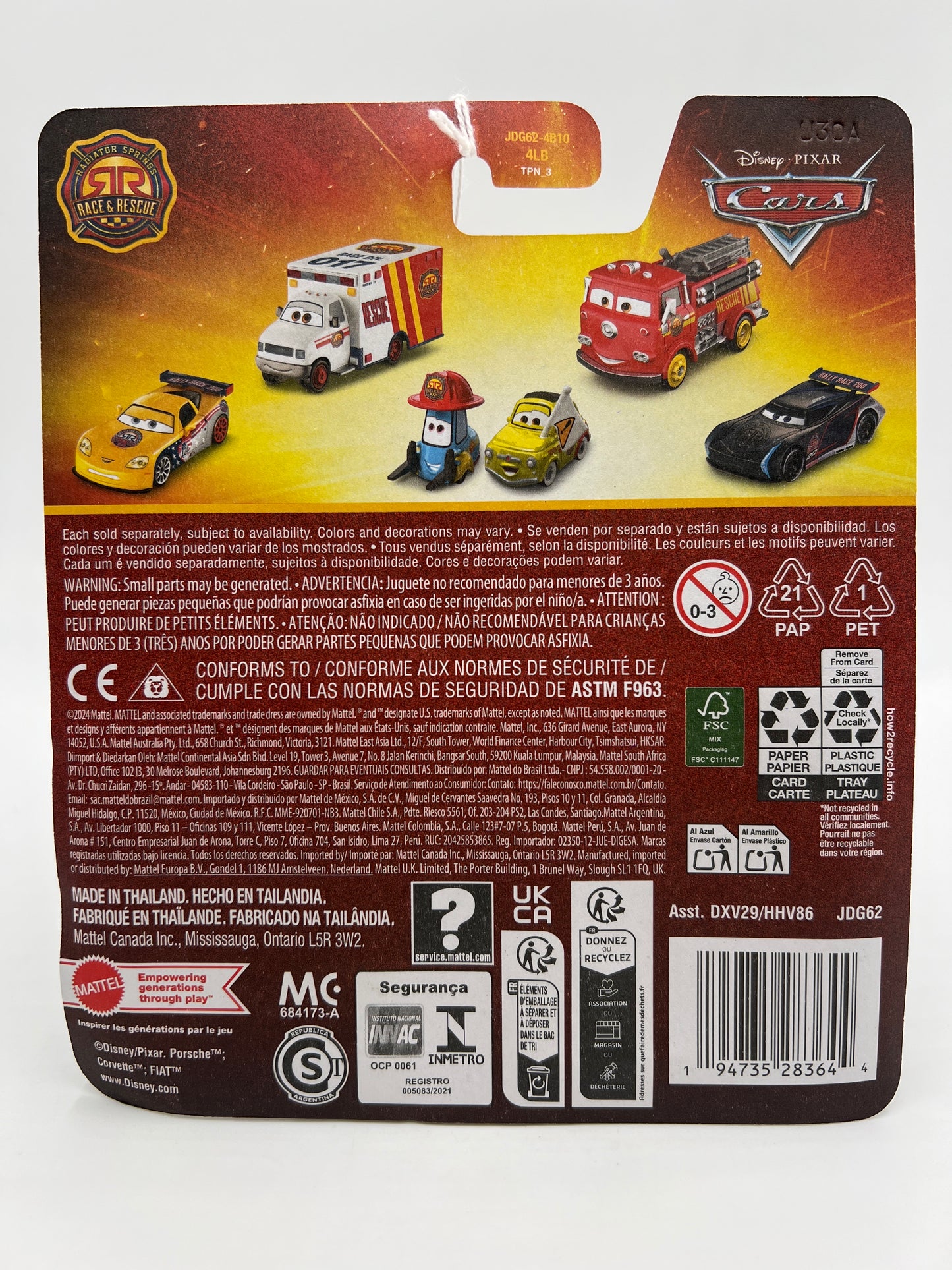 2025 Disney Pixar Cars Radiator Springs Race & Rescue Sally 139D