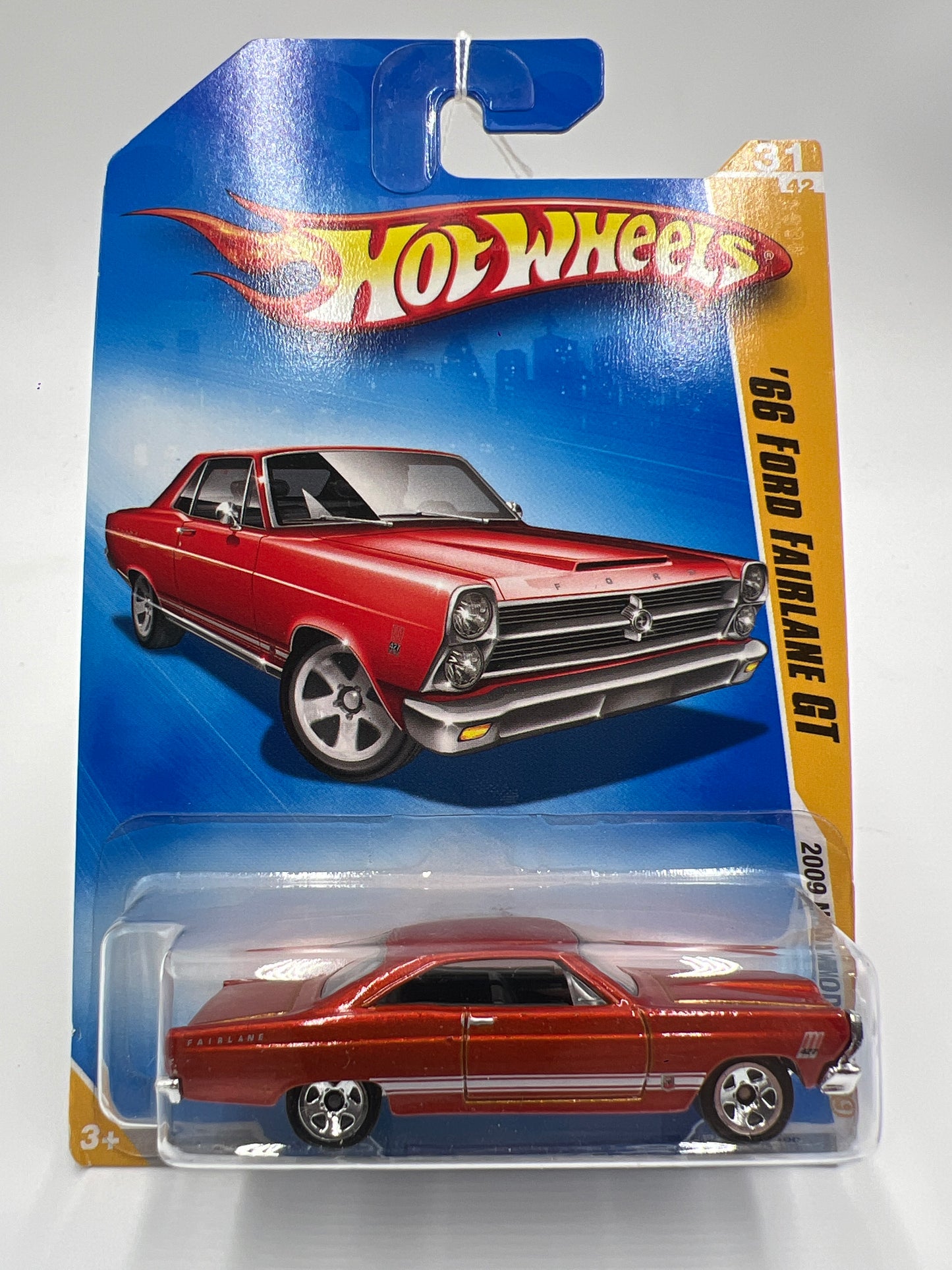 2009 Hot Wheels New Models #31 66 Ford Fairlane GT Red 31A