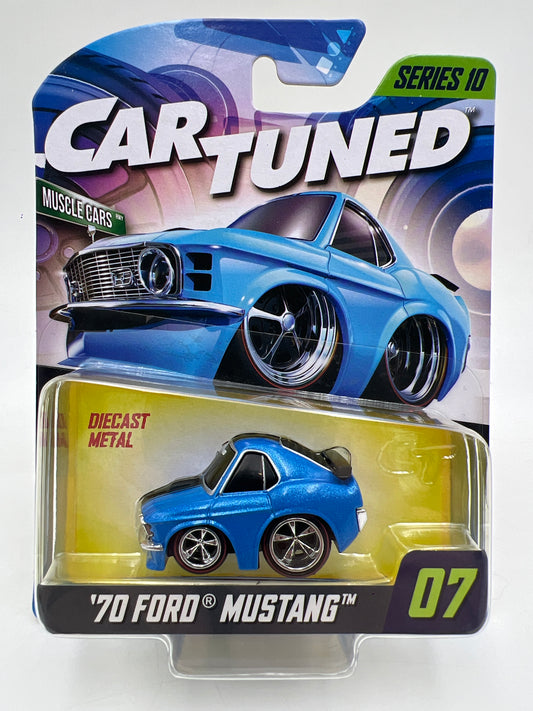 MGA Car Tuned Mainline Series 10 #7 70 Ford Mustang Blue 187G