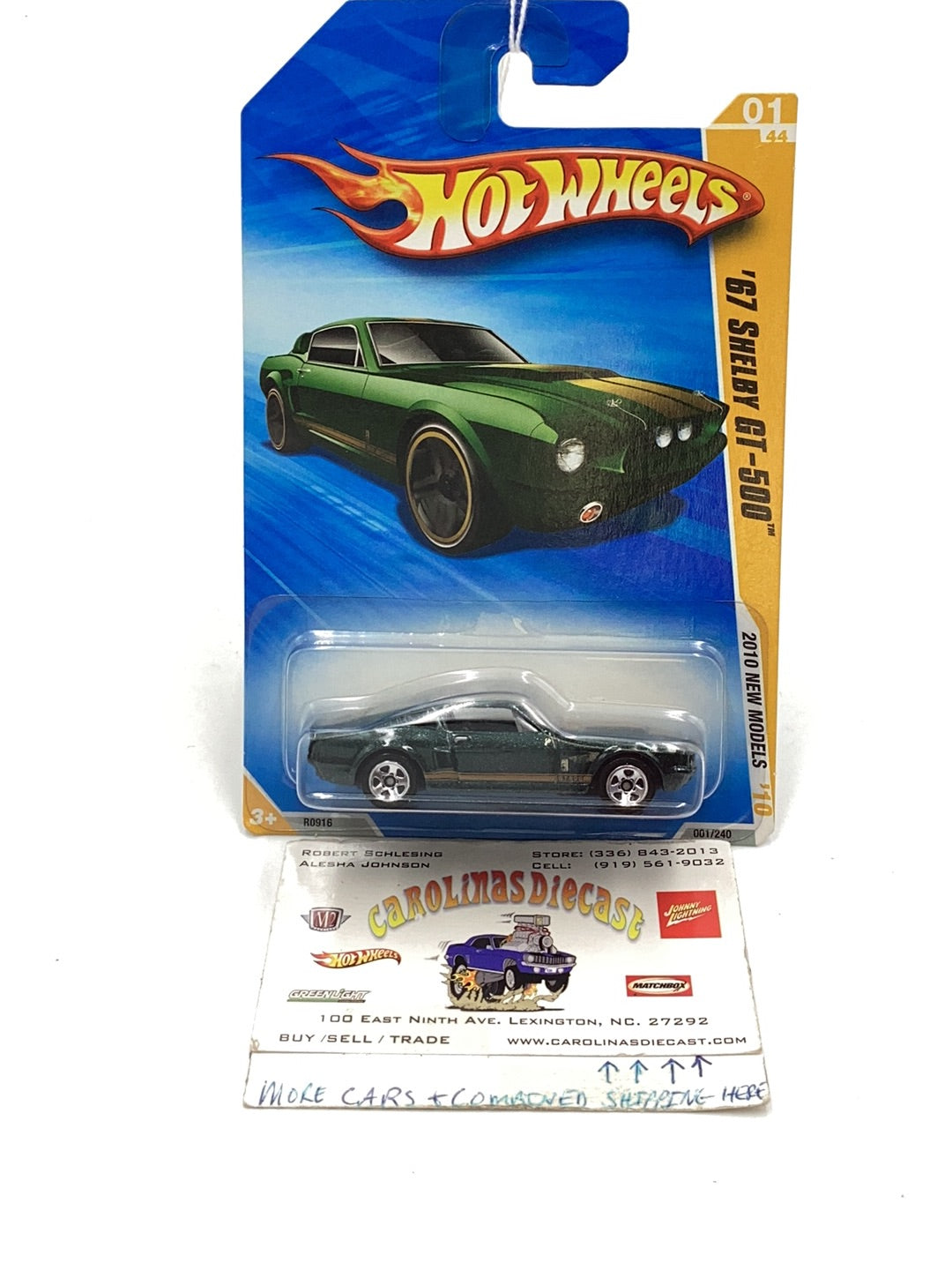 2010 Hot Wheels new models #1 67 Shelby GT 500 25F