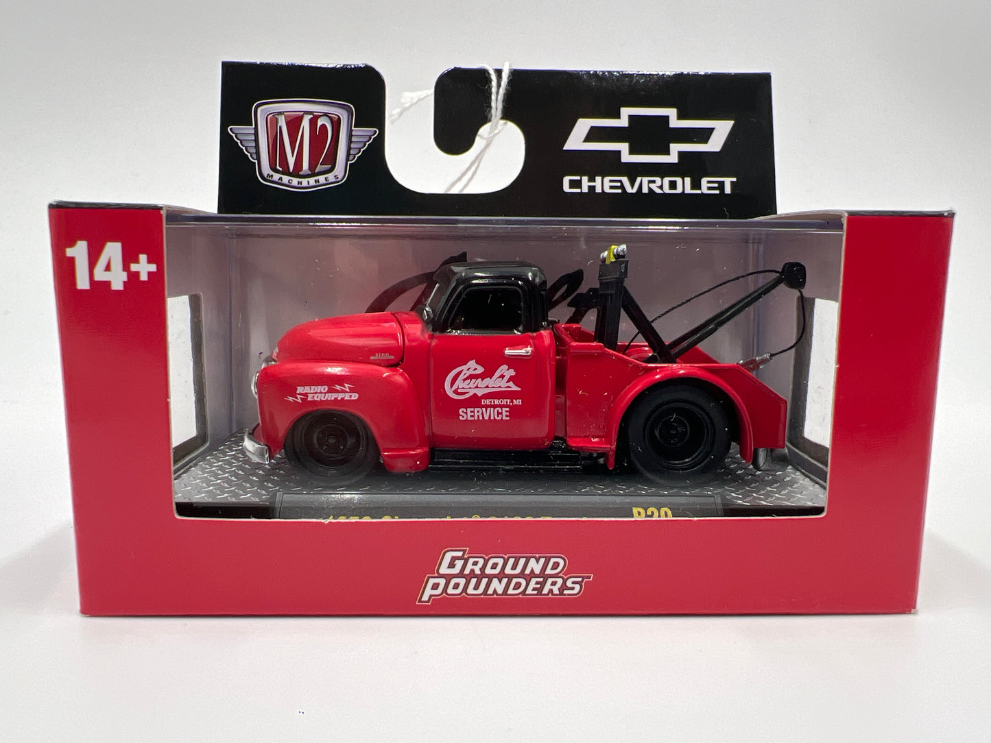 M2 Machines Ground Pounders 1953 Chevrolet 3100 Truck Red R29