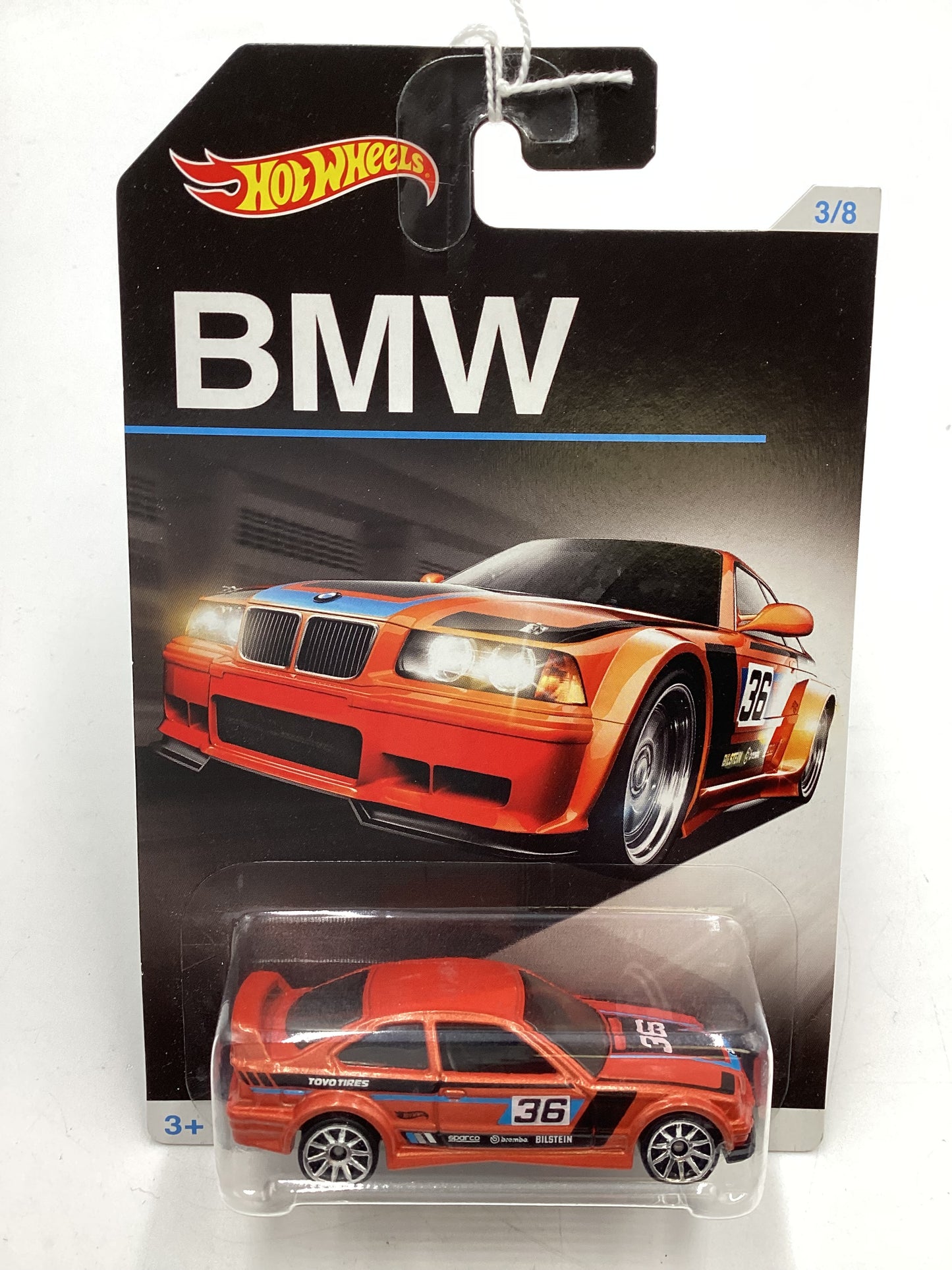 Hot Wheels BMW Series #3 BMW E36 M3 Race Orange Walmart Exclusive SR