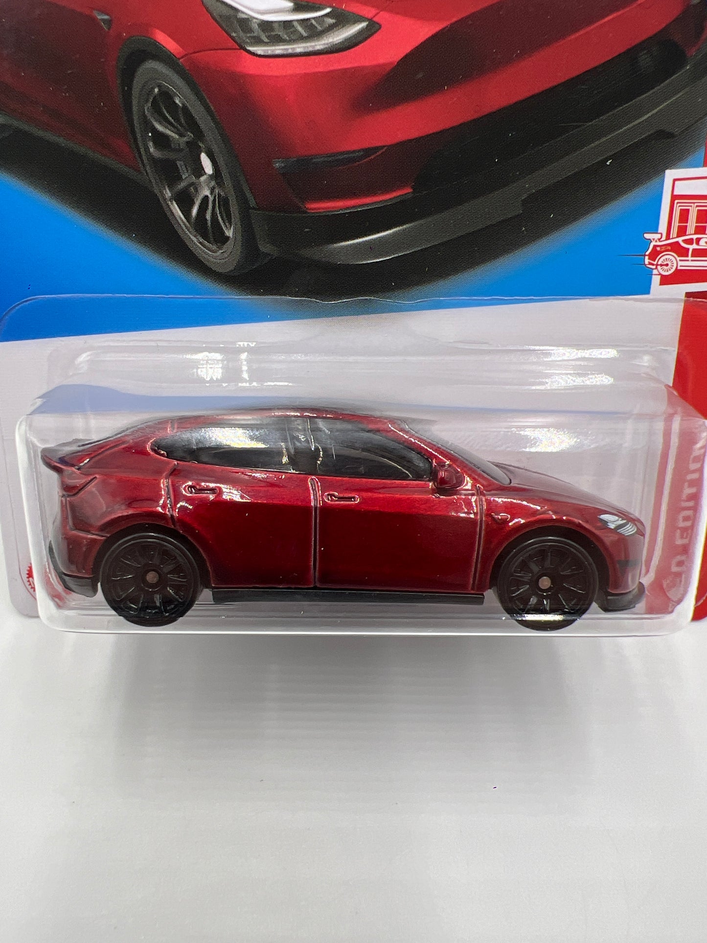 2023 Hot Wheels Target Exclusive Red Edition #37 Tesla Model Y Red 143F