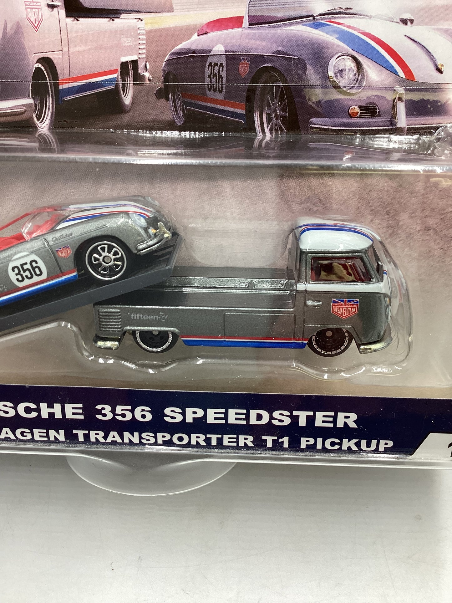 Hot wheels 2019 Team Transport #1 Porsche 356 Speedster Volkswagen T1 pickup W/Protector