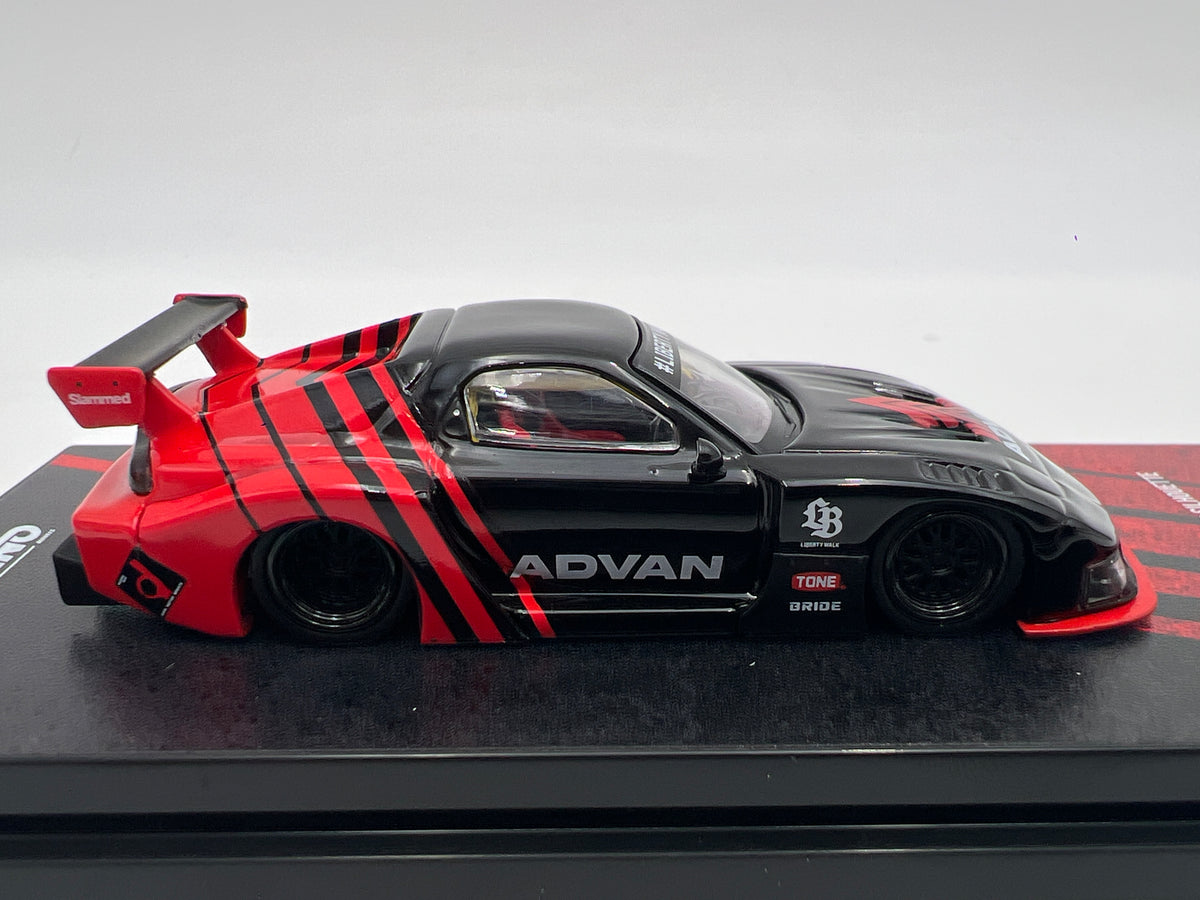 Inno64 1:64 LBWK Mazda FD3S RX-7 LB-Super Silhouette Advan Black/Red