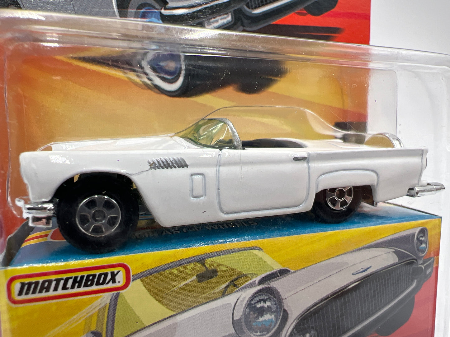 Matchbox Superfast #1 1957 Ford Thunderbird White 167J