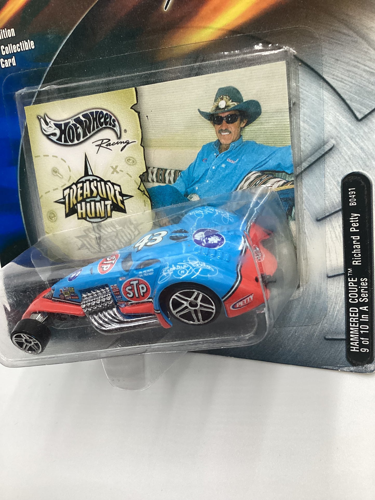 Hot Wheels Racing 2003 Treasure Hunt Richard Petty Hammered Coupe