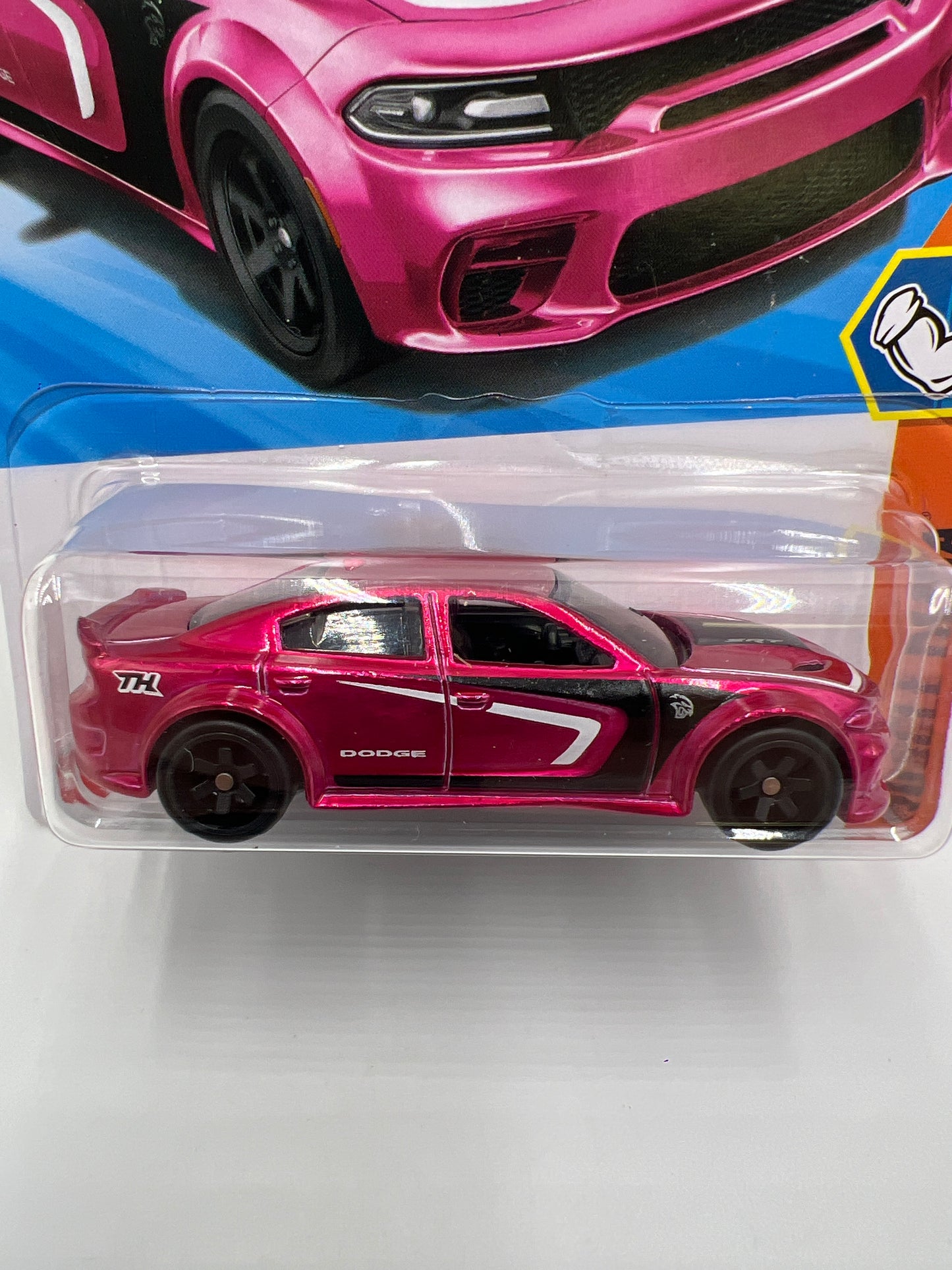 2025 Hot Wheels N Case Super Treasure Hunt #240 20 Dodge Charger Hellcat Pink W/Protector #1