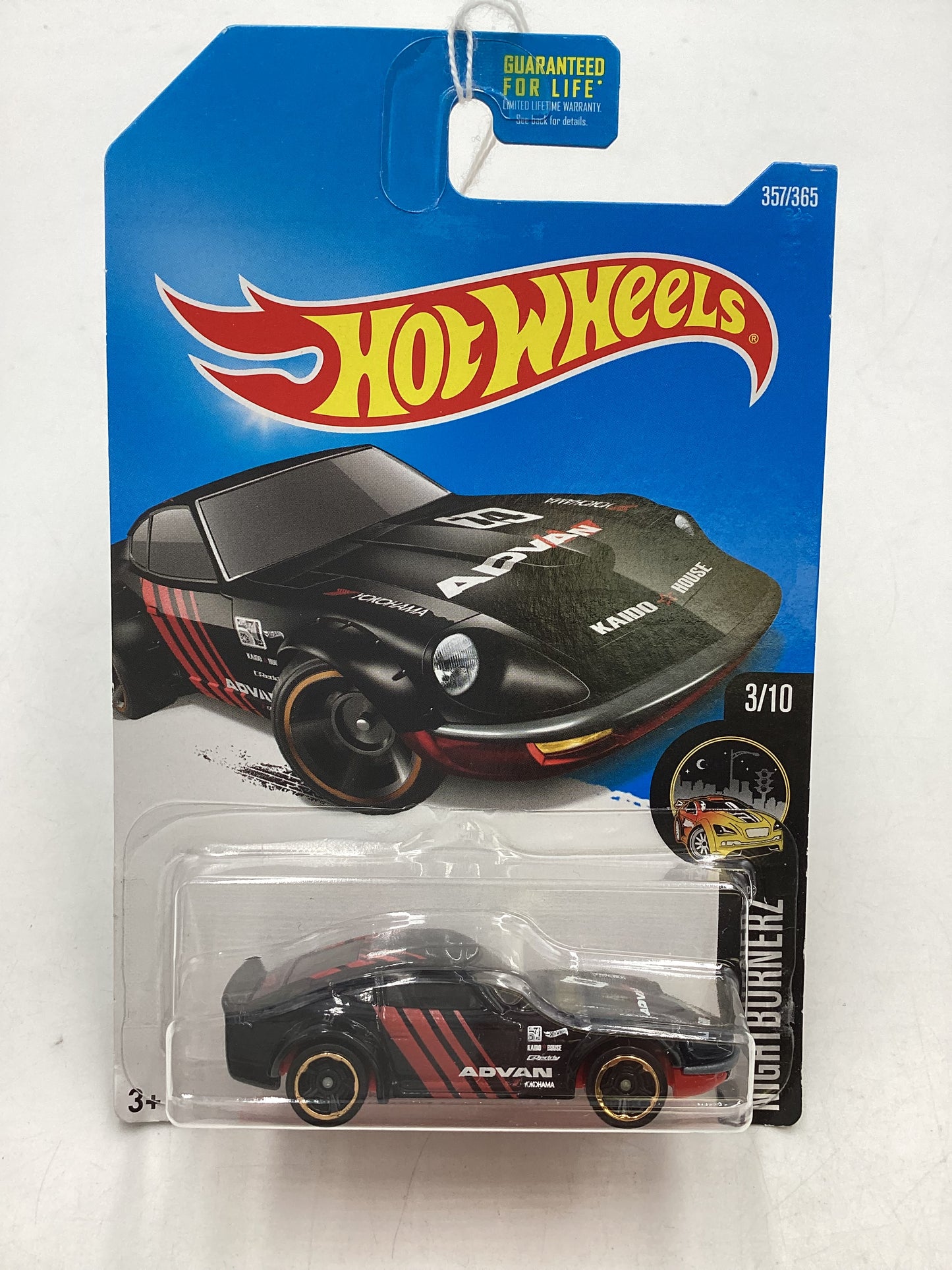 2017 Hot Wheels #357 Nissan Fairlady Z Advan Black 80C