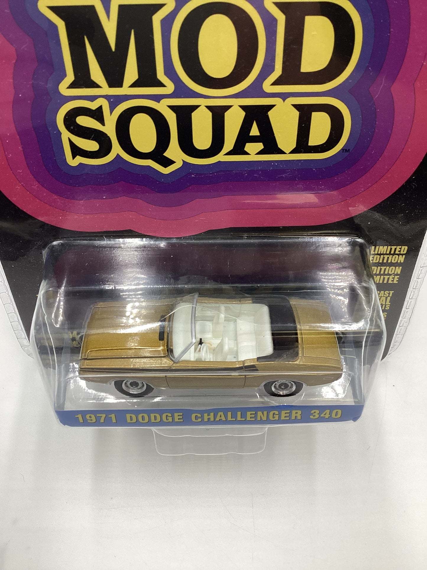 Greenlight Hollywood TheMod Squad 1971 Dodge Challenger 340 Gold 178C