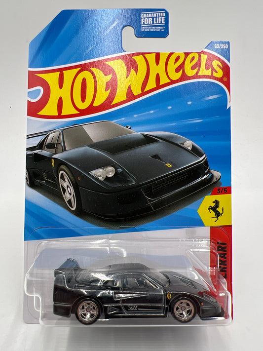 2026 Hot Wheels Super Treasure Hunt #63 Ferrari F40 Competizione Black W/Protector