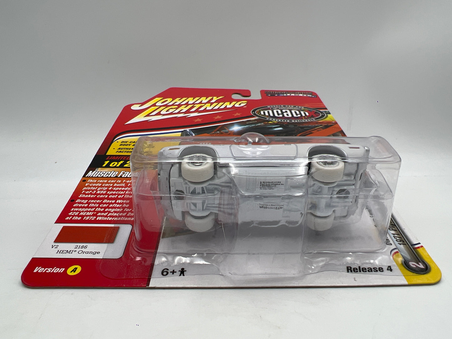 Johnny Lightning CHASE Muscle Cars USA MCACN 1971 Plymouth Cuda Convertible W/Protector VHTF