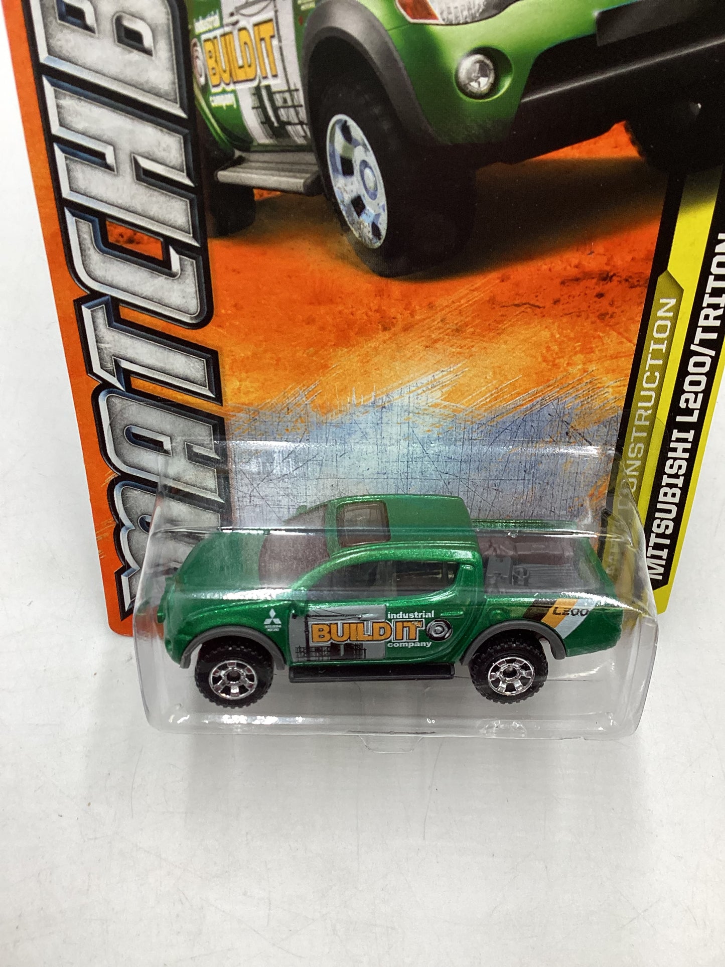 Matchbox #5 MBX Construction Mitsubishi L200/Triton Green 208E