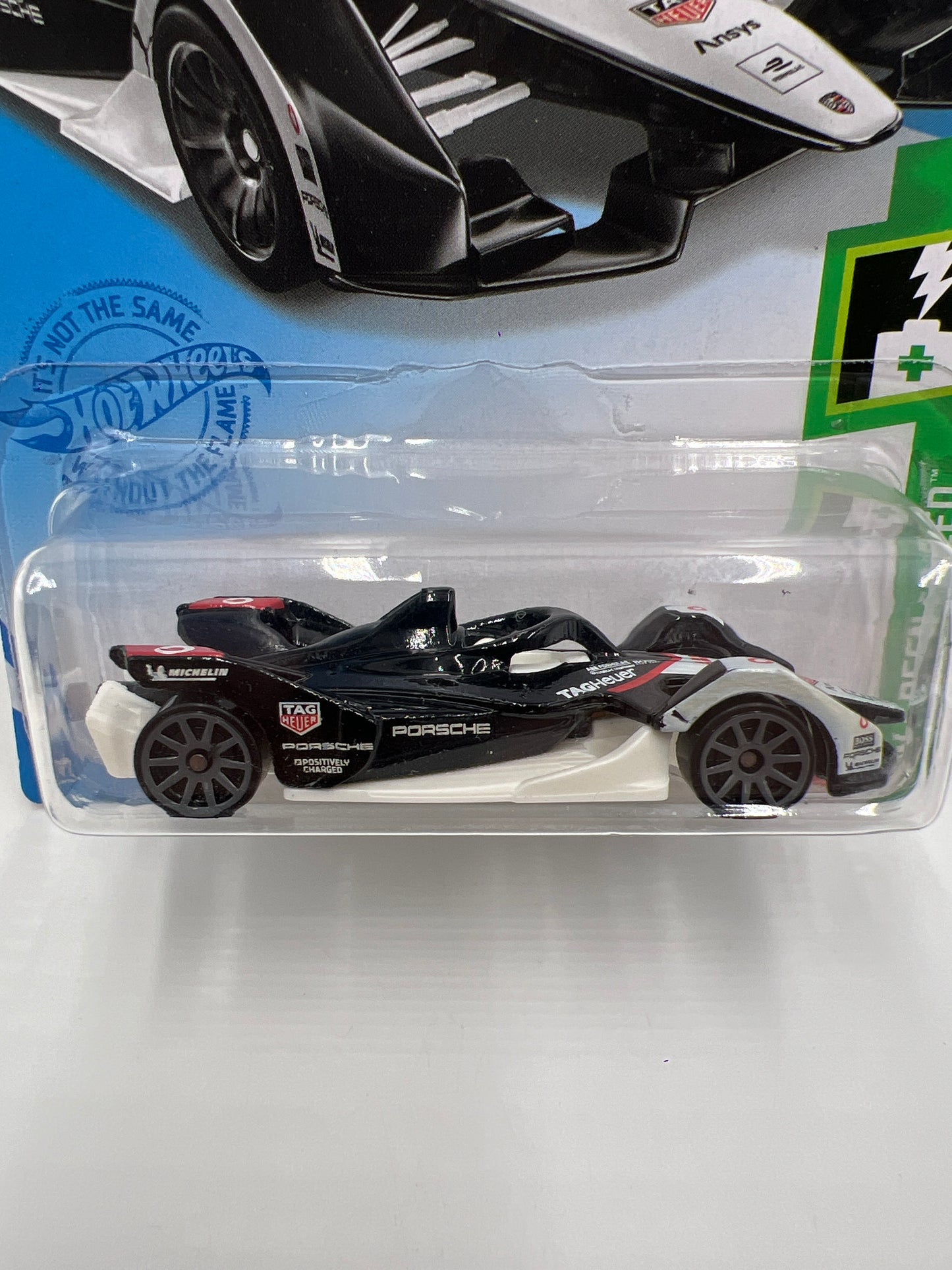 2021 Hot Wheels Green Speed #126 Formula E Gen 2 Car Tag Heuer Porsche Edition