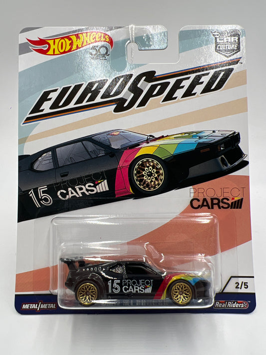 2018 Hot Wheels Premium Euro Speed #2 Project Cars BMW M1 Procar Black 245C