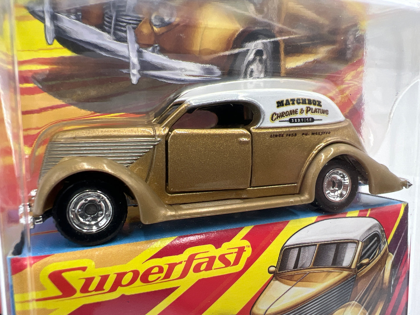 Matchbox Superfast #7 1936 Ford Sedan Custom Gold 174H