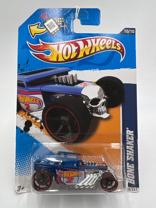 2012 Hot Wheels Racing #180 Bone Shaker Blue 57B