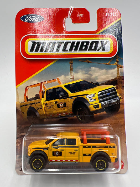 2026 Matchbox #18 2015 Ford F150 Contractor Truck Yellow 213C