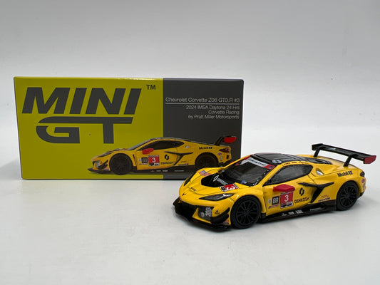 Mini GT MiJo Exclusive #854 Chevrolet Corvette Z06 GT3.R #3 IMSA Daytona 24 Hrs