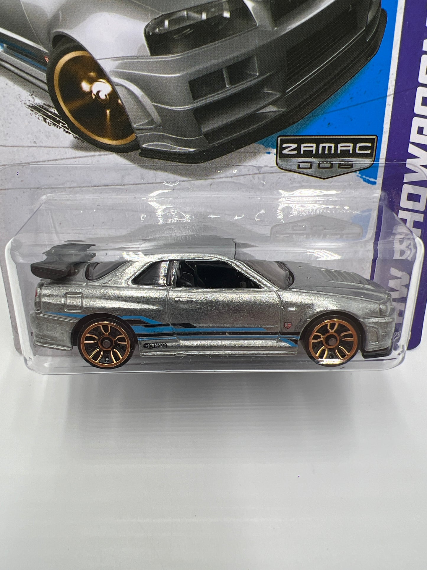 2013 Hot Wheels Walmart Exclusive Zamac 006 #158 Nissan Skyline GT-R R34 W/Protector