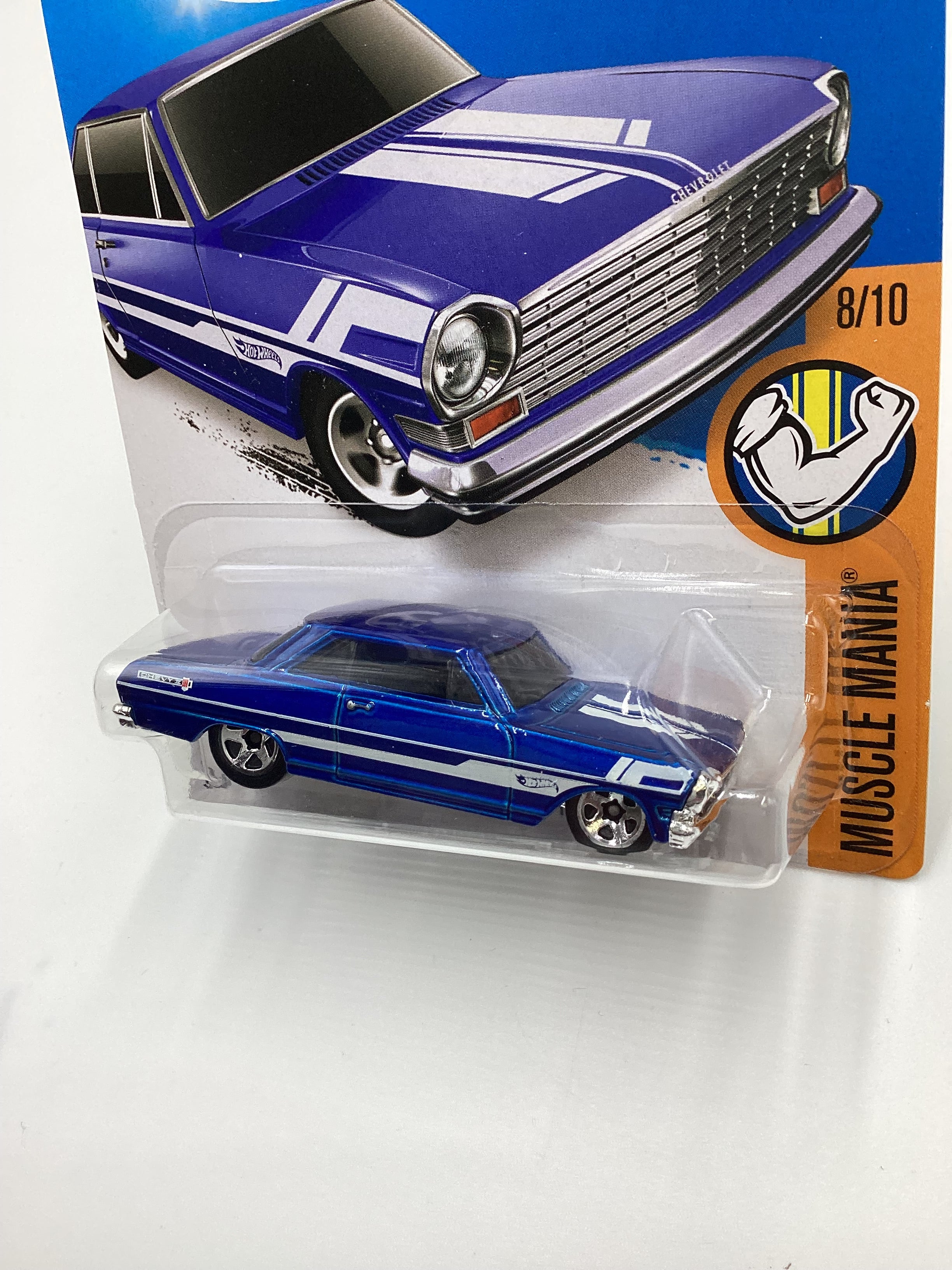 2016 Hot wheels #128 63 Chevy II Blue 15G – carolinasdiecast