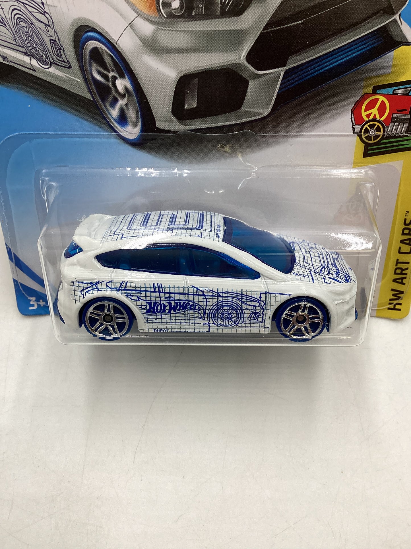 2018 Hot Wheels Kmart Exclusive Ford Focus RS White 236D