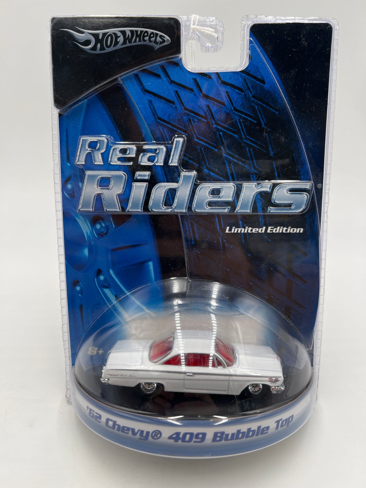 Hot Wheels Premium Real Riders Limited Edition 62 Chevy 409 Bubble Top White 245G