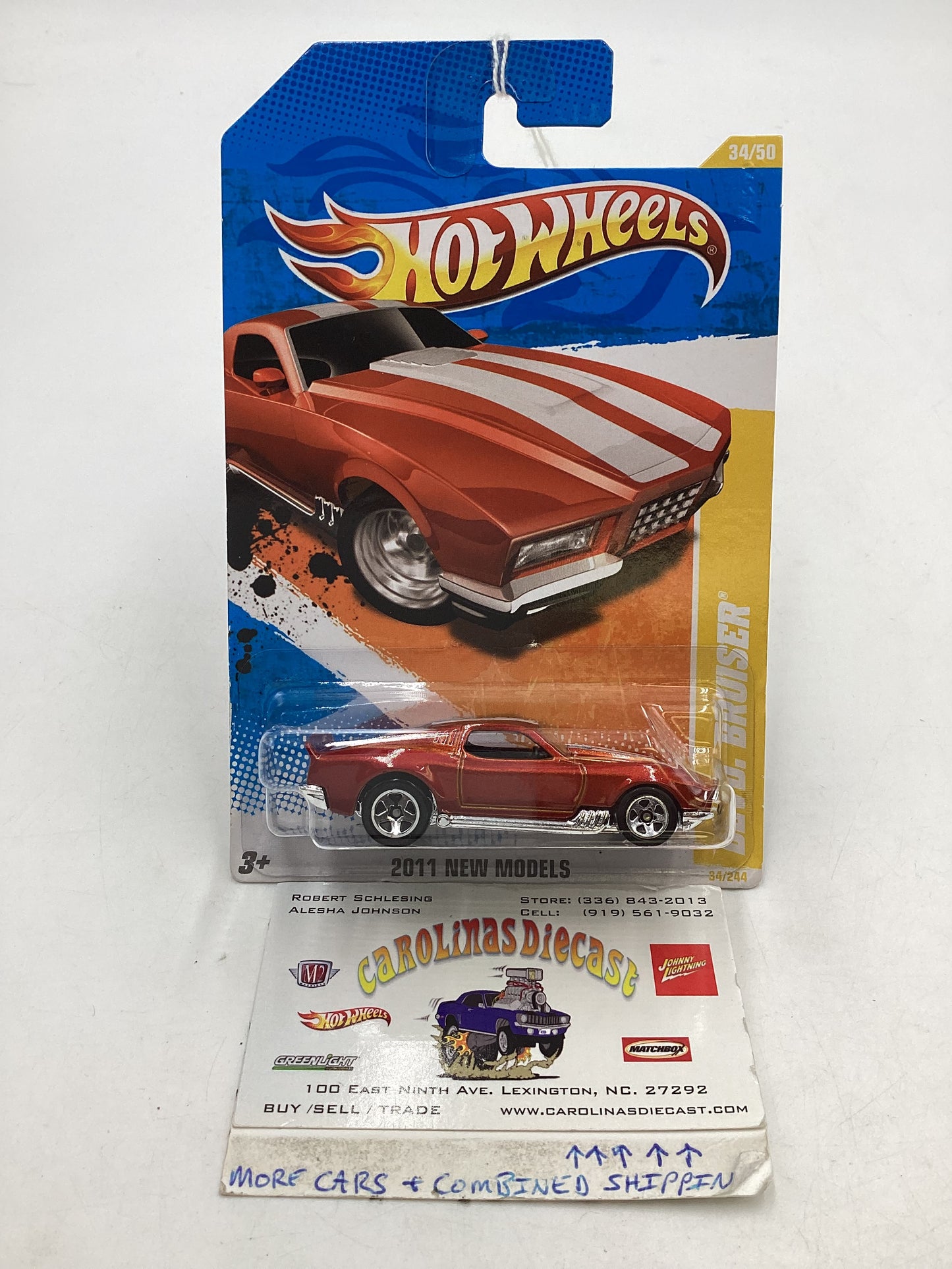 2011 Hot wheels #34 Blvd Bruiser Red 12i