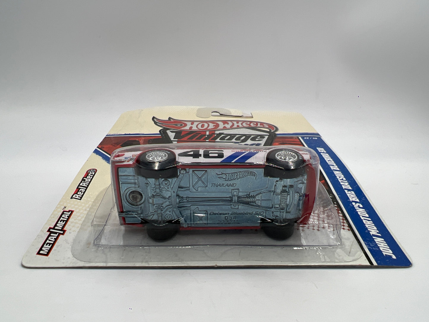 Hot Wheels Premium Vintage Racing #22 John Mortons BRE Datsun Bluebird 510 Red/White W/Protector