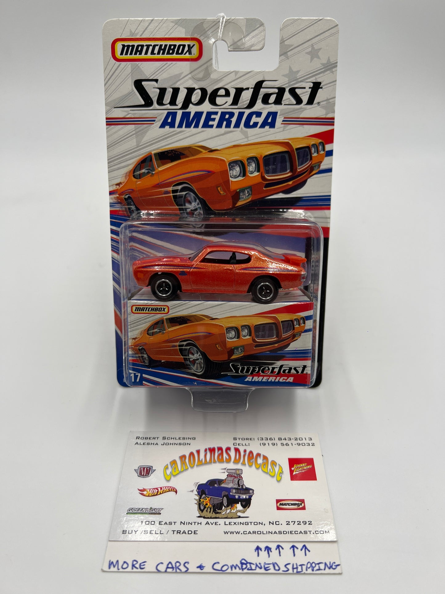 Matchbox Superfast America #17 1970 Pontiac GTO Orange 173H