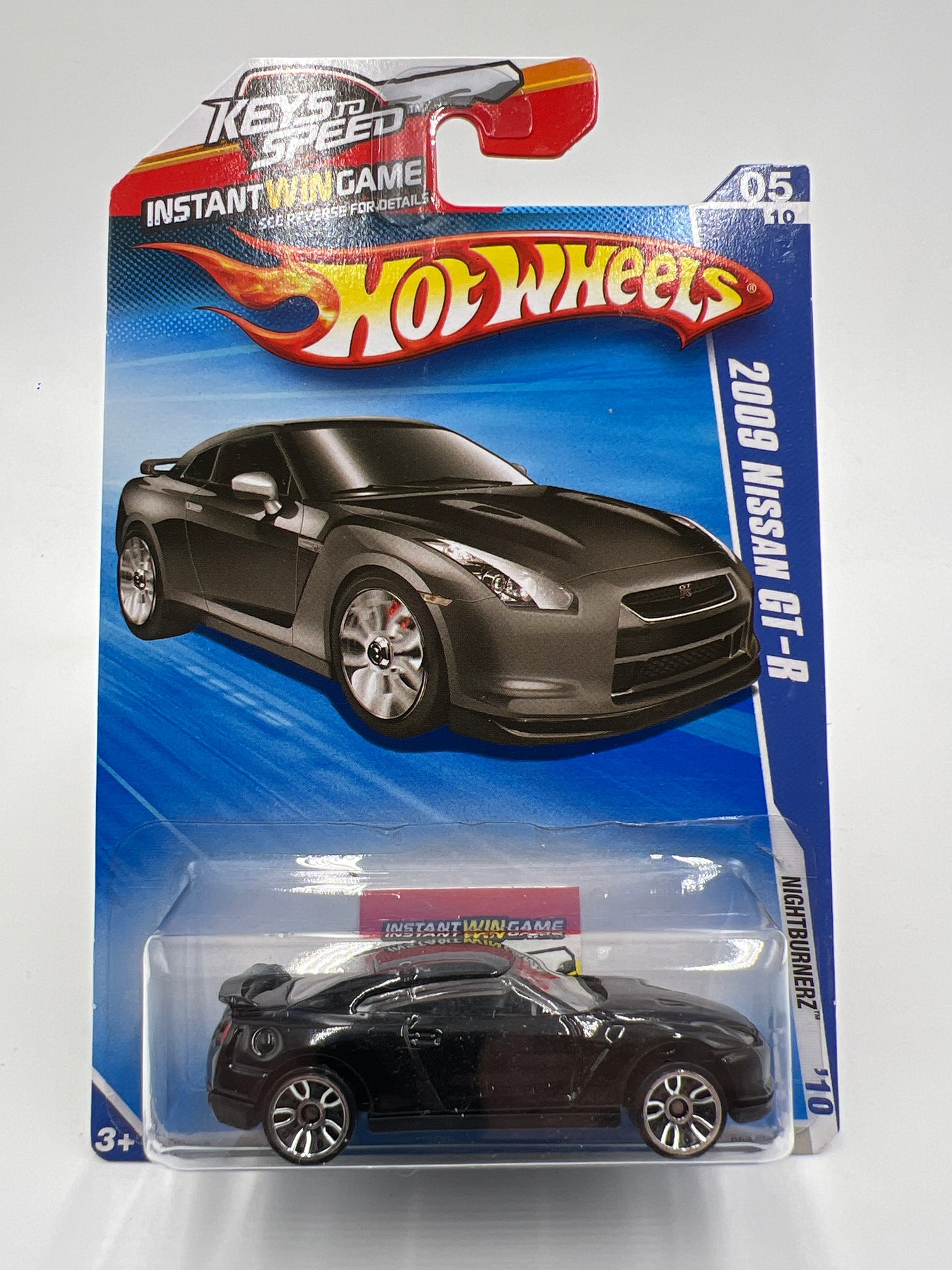 2010 Hot Wheels #93 2009 Nissan GT-R Black Keys to Speed Card W/Protector (See Description)