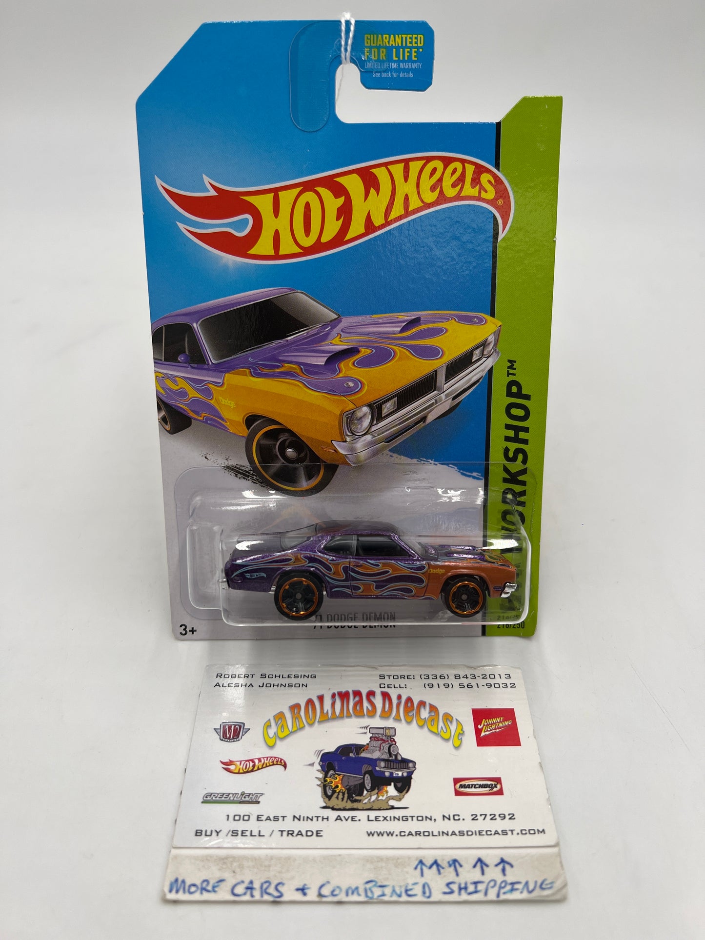 2014 Hot Wheels Workshop #216 71 Dodge Demon Purple 56A