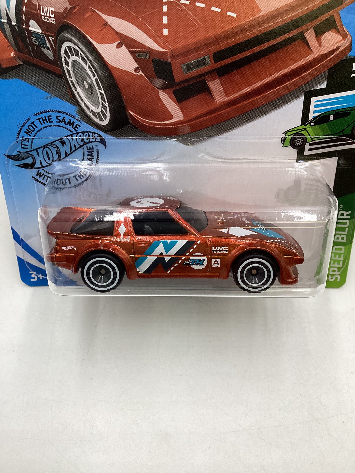 Hot Wheels 2021 Super Treasure Hunt Mazda RX7 Orange #130 W/Protector