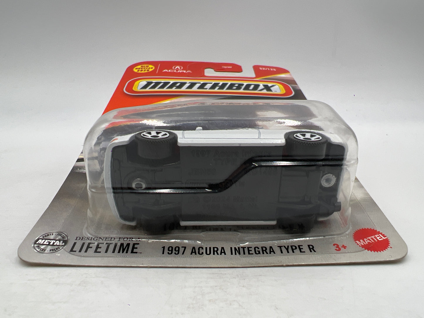 2025 Matchbox #52 1997 Acura Integra Type R White LHD W/Protector