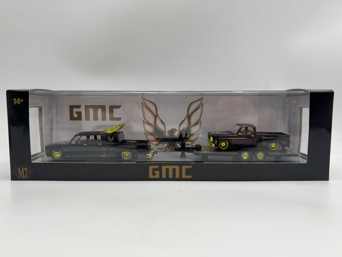 M2 Machines Auto Haulers R81 CHASE 1976 GMC Sierra 3500 Custom & 1976 Sierra Grande 15